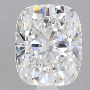 1.63 carat, F colour, VS1 clarity, Cushion shape, Lab Grown Diamond.