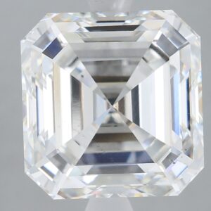 3.83 carat, G colour, VS2 clarity, Asscher shape, Lab Grown Diamond.