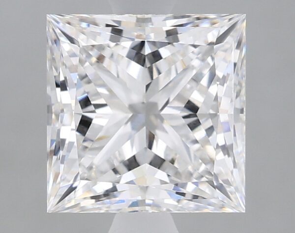 1.69 carat, E colour, VS1 clarity, Princess shape, Lab Grown Diamond.