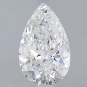 1.63 carat, E colour, VS1 clarity, Pear shape, Lab Grown Diamond.