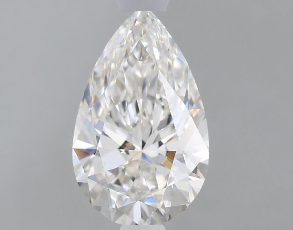 1.06 carat, F colour, IF clarity, Pear shape, Lab Grown Diamond.