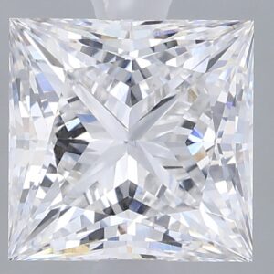 1.62 carat, F colour, VS1 clarity, Princess shape, Lab Grown Diamond.