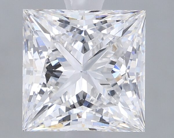1.62 carat, F colour, VS1 clarity, Princess shape, Lab Grown Diamond.