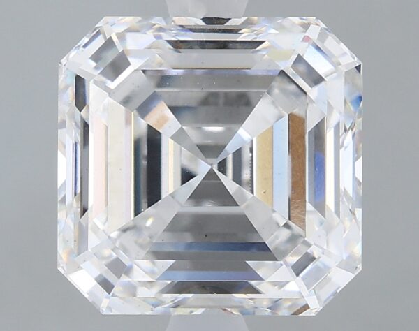 3.4 carat, E colour, VS2 clarity, Asscher shape, Lab Grown Diamond.