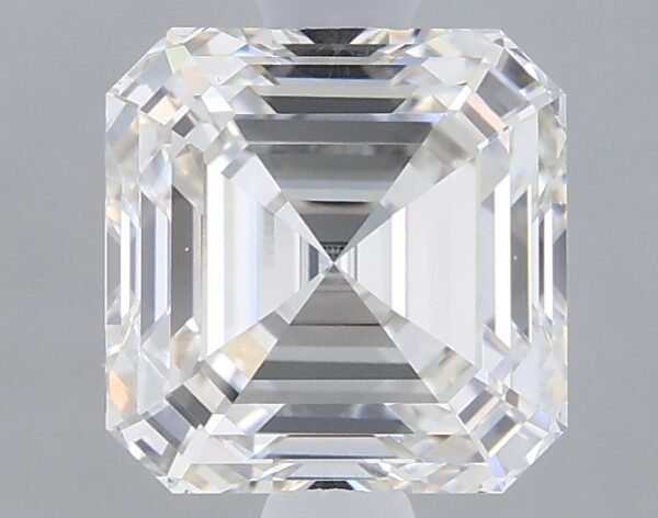 1.41 carat, G colour, VS1 clarity, Asscher shape, Lab Grown Diamond.