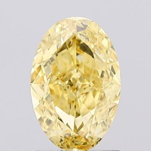 1.26 carat,  colour, SI1 clarity, Oval shape, Lab Grown Diamond.