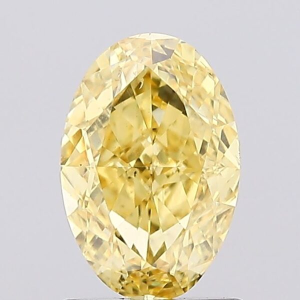 1.26 carat,  colour, SI1 clarity, Oval shape, Lab Grown Diamond.