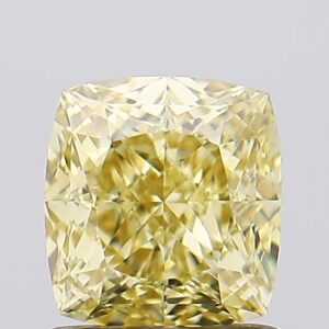 1.35 carat,  colour, VVS2 clarity, Cushion shape, Lab Grown Diamond.