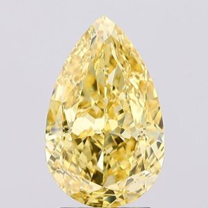 2.71 carat,  colour, VS1 clarity, Pear shape, Lab Grown Diamond.