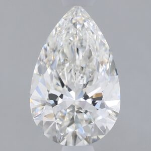 1.28 carat, F colour, VVS1 clarity, Pear shape, Lab Grown Diamond.