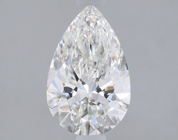 1.28 carat, F colour, VVS1 clarity, Pear shape, Lab Grown Diamond.