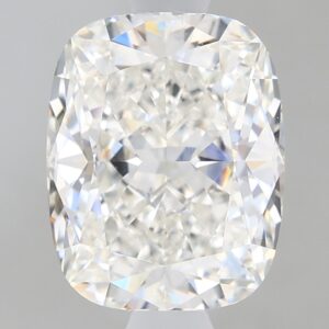 1.65 carat, F colour, VS1 clarity, Cushion shape, Lab Grown Diamond.