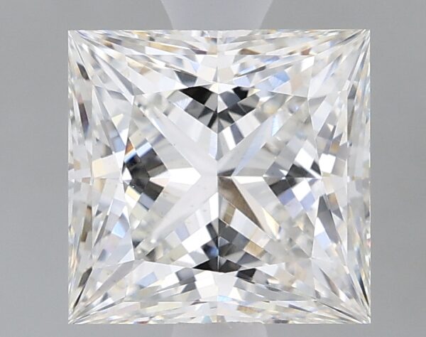 1.69 carat, F colour, VS1 clarity, Princess shape, Lab Grown Diamond.
