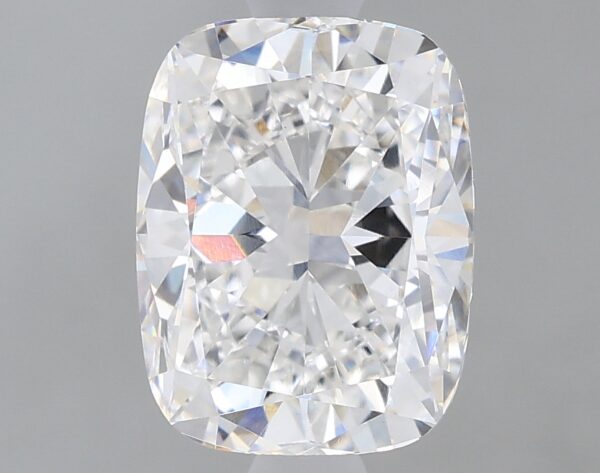 1.66 carat, F colour, VVS2 clarity, Cushion shape, Lab Grown Diamond.