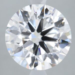 3.16 carat, G colour, VS1 clarity, Round shape, Lab Grown Diamond.