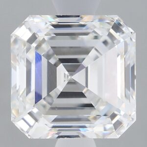 1.65 carat, F colour, VVS2 clarity, Asscher shape, Lab Grown Diamond.