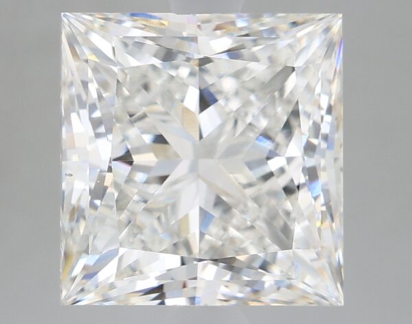 3.38 carat, E colour, VS1 clarity, Princess shape, Lab Grown Diamond.