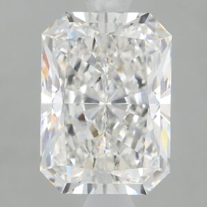 1.69 carat, F colour, VVS2 clarity, Radiant shape, Lab Grown Diamond.