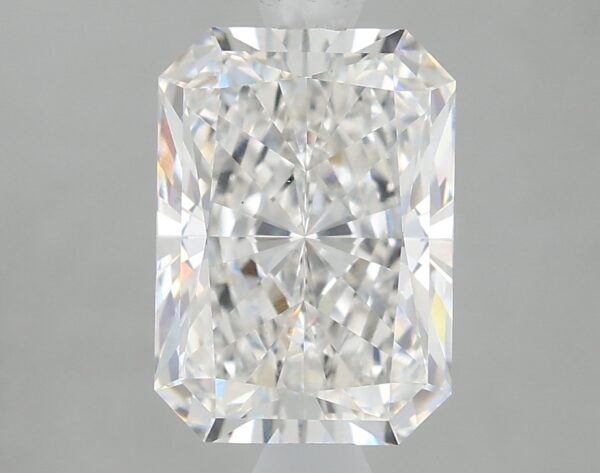 1.69 carat, F colour, VVS2 clarity, Radiant shape, Lab Grown Diamond.