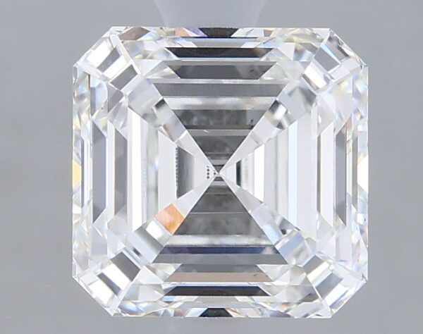 1.47 carat, F colour, VS1 clarity, Asscher shape, Lab Grown Diamond.