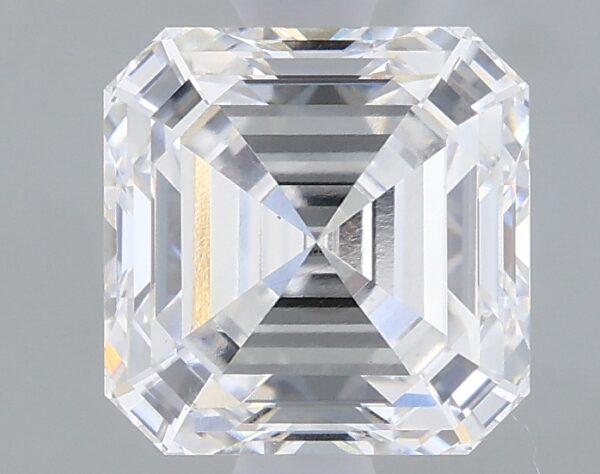 1.64 carat, E colour, VS1 clarity, Asscher shape, Lab Grown Diamond.