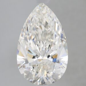 3.74 carat, G colour, VS2 clarity, Pear shape, Lab Grown Diamond.