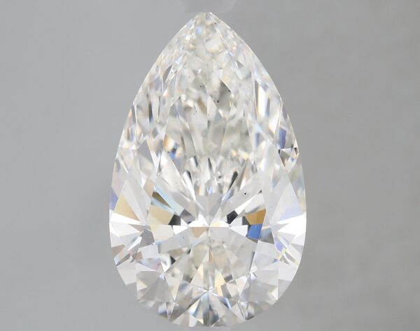 3.74 carat, G colour, VS2 clarity, Pear shape, Lab Grown Diamond.