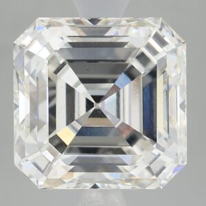 3.13 carat, G colour, VS1 clarity, Asscher shape, Lab Grown Diamond.