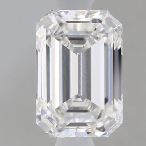 1.23 carat, E colour, IF clarity, Emerald shape, Lab Grown Diamond.