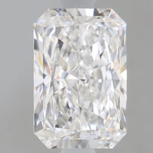 1.66 carat, E colour, VS1 clarity, Radiant shape, Lab Grown Diamond.