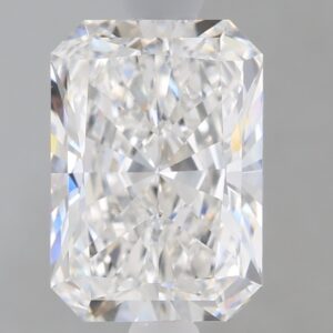 1.68 carat, E colour, VS1 clarity, Radiant shape, Lab Grown Diamond.