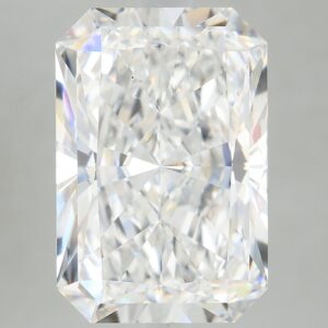 5.1 carat, E colour, VS2 clarity, Radiant shape, Lab Grown Diamond.