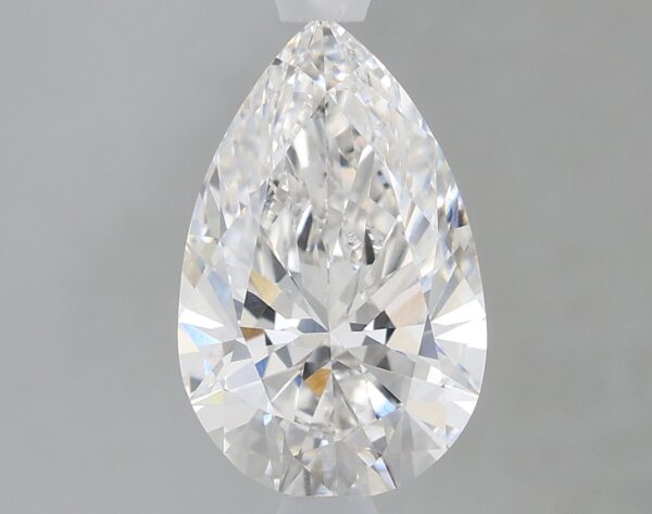 1.62 carat, F colour, VVS2 clarity, Pear shape, Lab Grown Diamond.