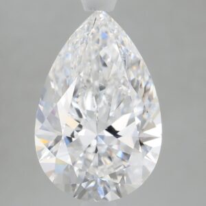 2.66 carat, E colour, VVS2 clarity, Pear shape, Lab Grown Diamond.
