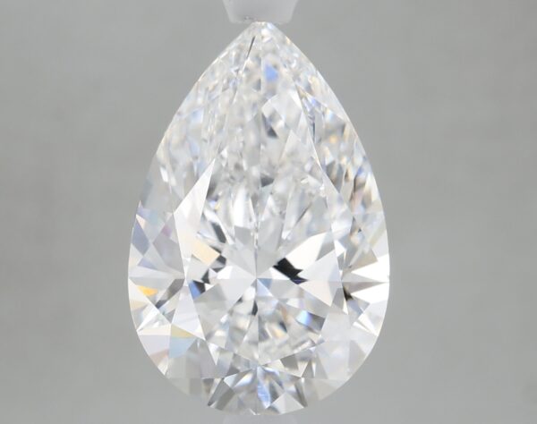 2.66 carat, E colour, VVS2 clarity, Pear shape, Lab Grown Diamond.