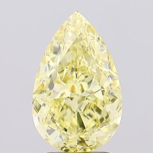 3.37 carat,  colour, VS2 clarity, Pear shape, Lab Grown Diamond.