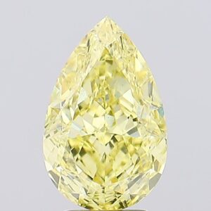 4.14 carat,  colour, VS1 clarity, Pear shape, Lab Grown Diamond.