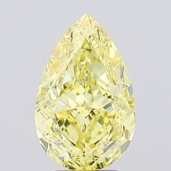 4.14 carat,  colour, VS1 clarity, Pear shape, Lab Grown Diamond.