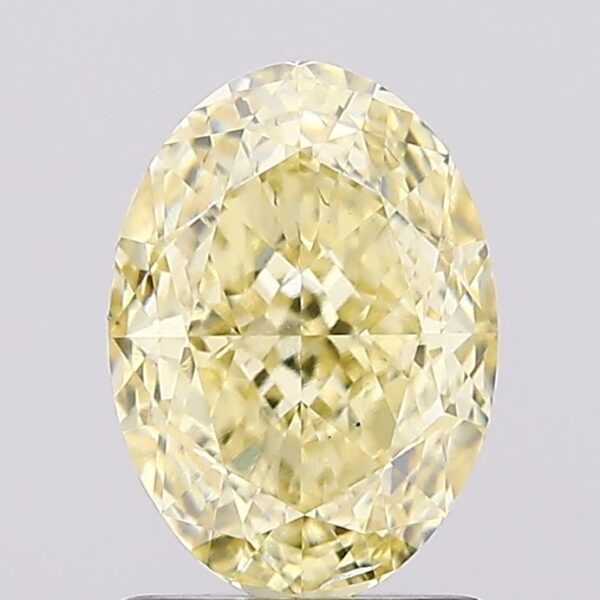 1.59 carat,  colour, SI1 clarity, Oval shape, Lab Grown Diamond.