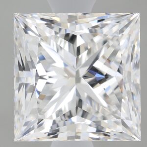 1.66 carat, E colour, VS1 clarity, Princess shape, Lab Grown Diamond.