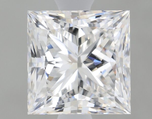 1.66 carat, E colour, VS1 clarity, Princess shape, Lab Grown Diamond.