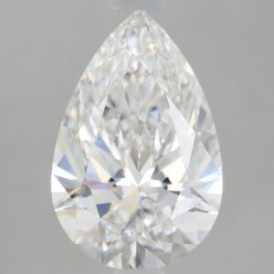 1.69 carat, E colour, VS1 clarity, Pear shape, Lab Grown Diamond.