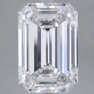 7.6 carat, F colour, VS1 clarity, Emerald shape, Lab Grown Diamond.