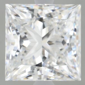 3.38 carat, E colour, VS1 clarity, Princess shape, Lab Grown Diamond.