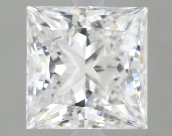 3.38 carat, E colour, VS1 clarity, Princess shape, Lab Grown Diamond.