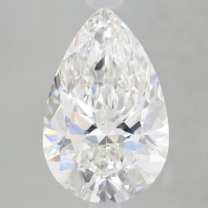 3.27 carat, F colour, VS2 clarity, Pear shape, Lab Grown Diamond.
