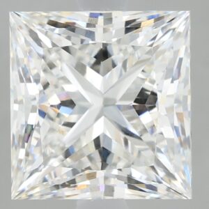 3.33 carat, F colour, VVS2 clarity, Princess shape, Lab Grown Diamond.