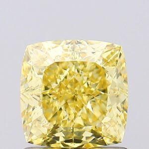 1.32 carat,  colour, VVS2 clarity, Cushion shape, Lab Grown Diamond.