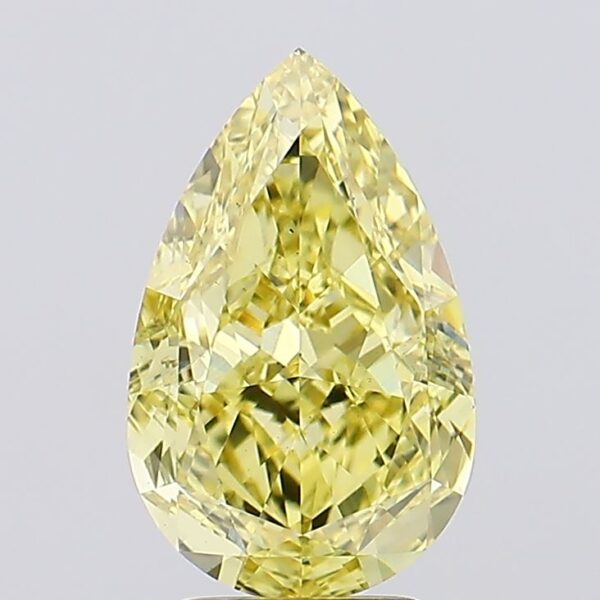 4.17 carat,  colour, VS2 clarity, Pear shape, Lab Grown Diamond.