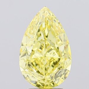 3.59 carat,  colour, VS1 clarity, Pear shape, Lab Grown Diamond.